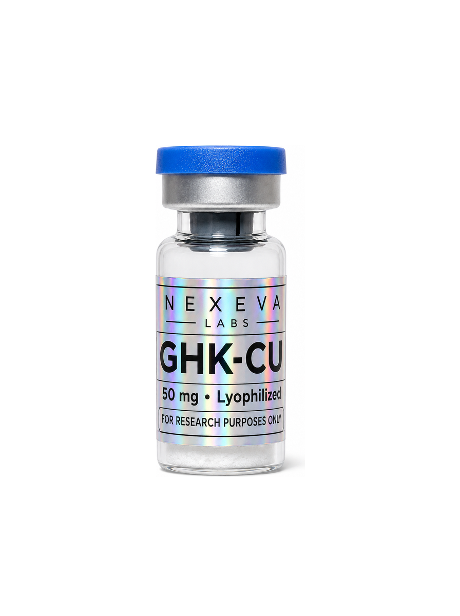 GHK-Cu research peptide vial