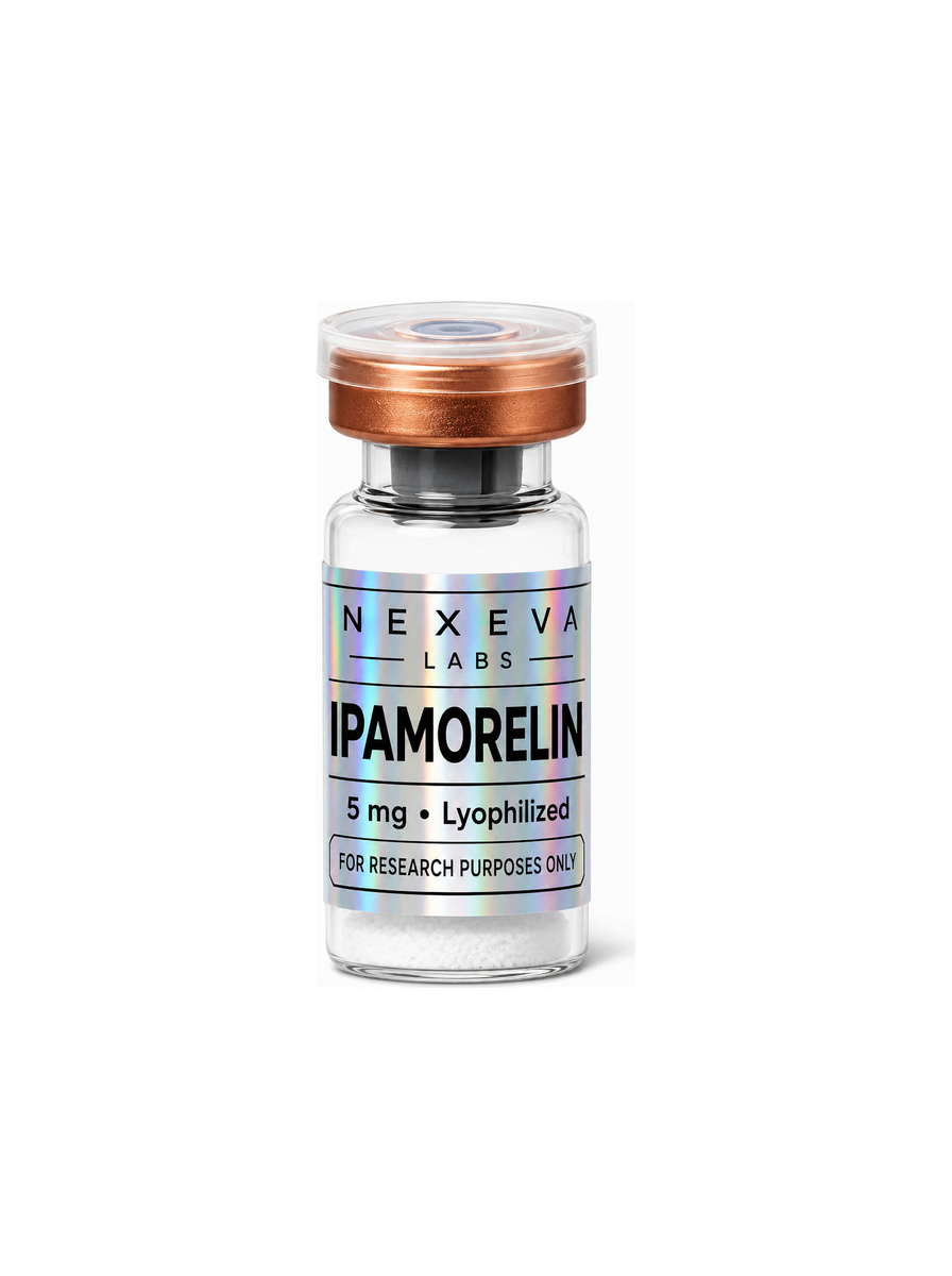 Ipamorelin research peptide vial