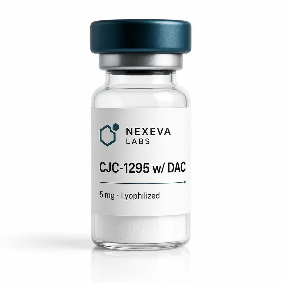 CJC-1295 w/ DAC research peptide vial