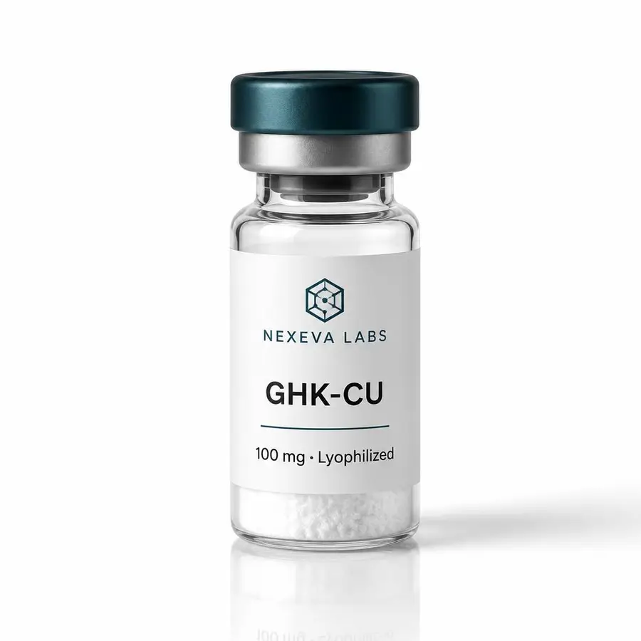 GHK-Cu research peptide vial