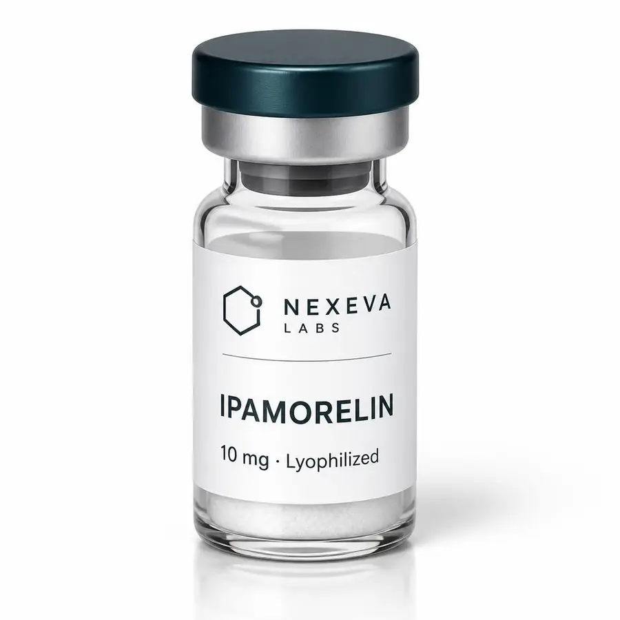 Ipamorelin research peptide vial